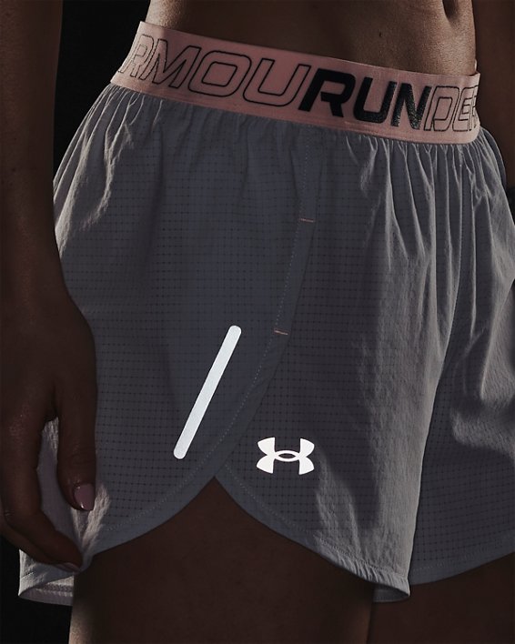 Women's UA Draft Run Shorts, Gray, pdpMainDesktop image number 3